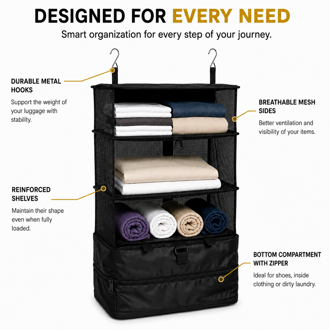 Armova™ Foldable Hanging Travel Organizer